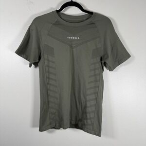 youngla supervillain compression shirt mens XL Green fitted short sleeve workout